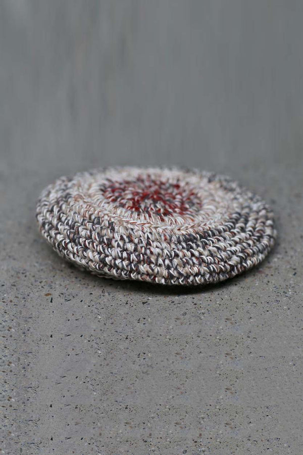 Vitelli crochet beret with lid SS22_OKT019_AL autumn leaves red PV10